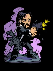 Cartoon John Wick - Image 2