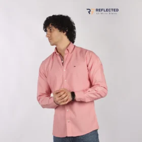 Tommy Long Sleeve shirt OxFord-Royal Antiwrinkle [THR001]