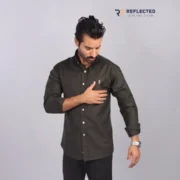 Ralph L Long Sleeve shirt OxFord-100% Cotton [RLC001] - Image 3